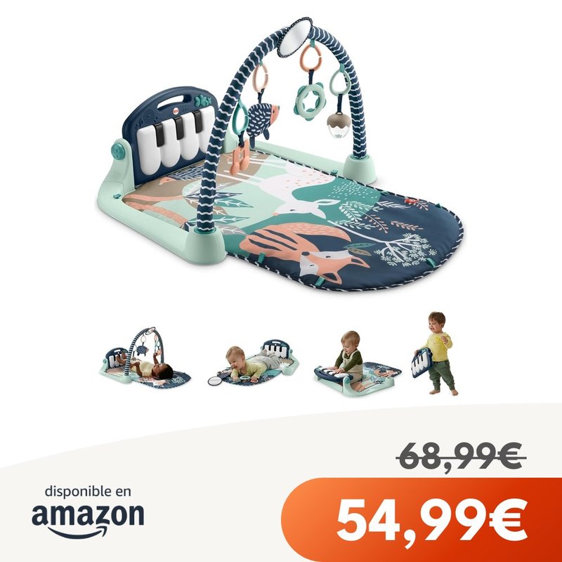Fisher-Price Gimnasio Piano Kick & Play para Bebé