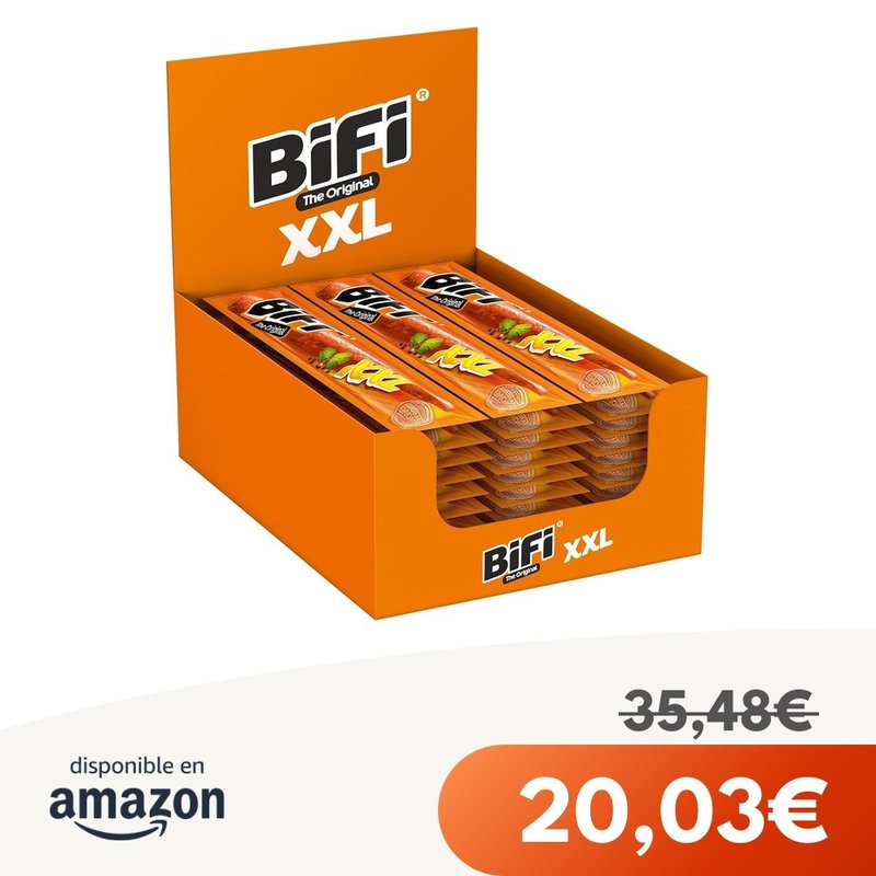 Bifi Tiras de salami XXL 30x40g, cilantro, ajo
