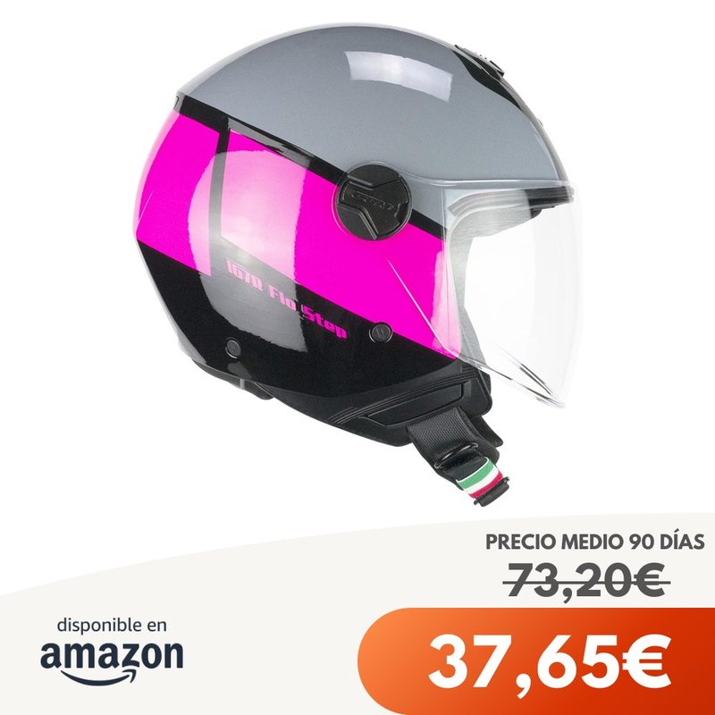 Casco CGM 167R FLO Step Gris Fucsia XL 60 cm