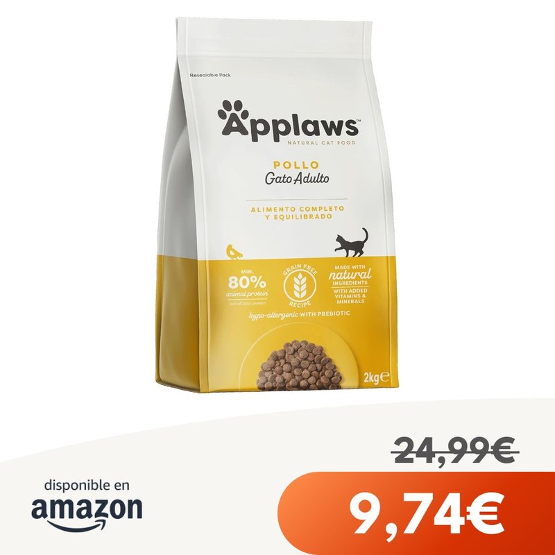 Applaws Alimento seco sin granos gatos, pollo 2 kg