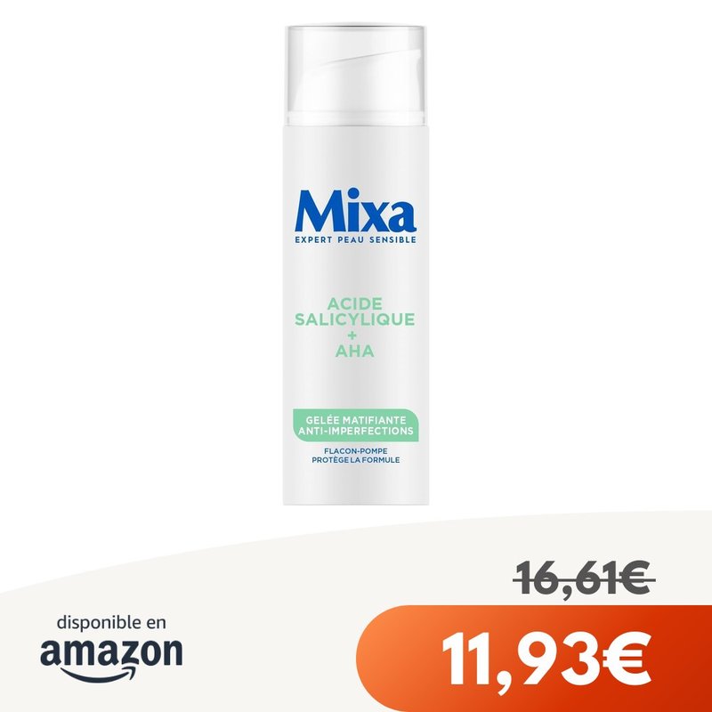 Mixa Gel matificante ácido salicílico + AHA 50 ml