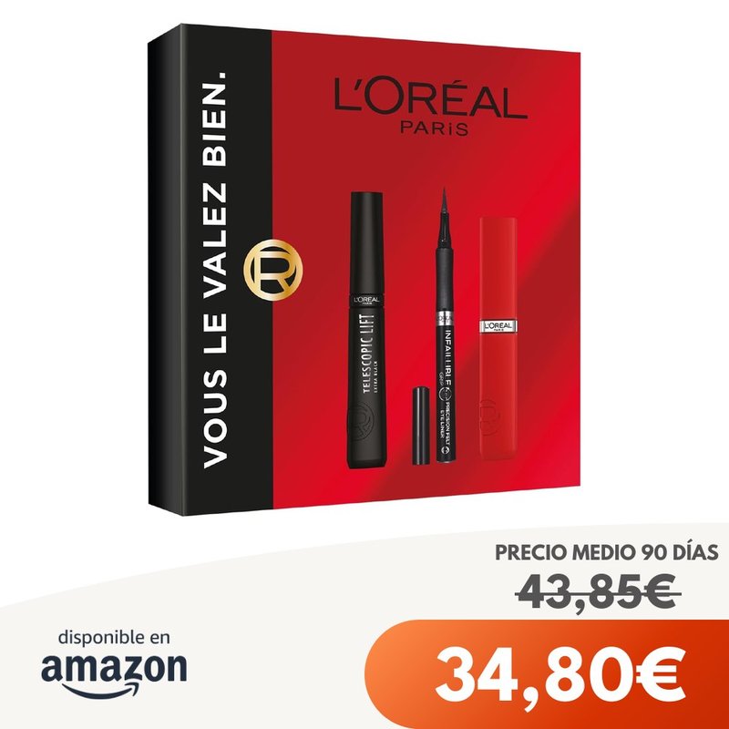 L'Oreal Paris Estuche de maquillaje Telescopic Eyeliner