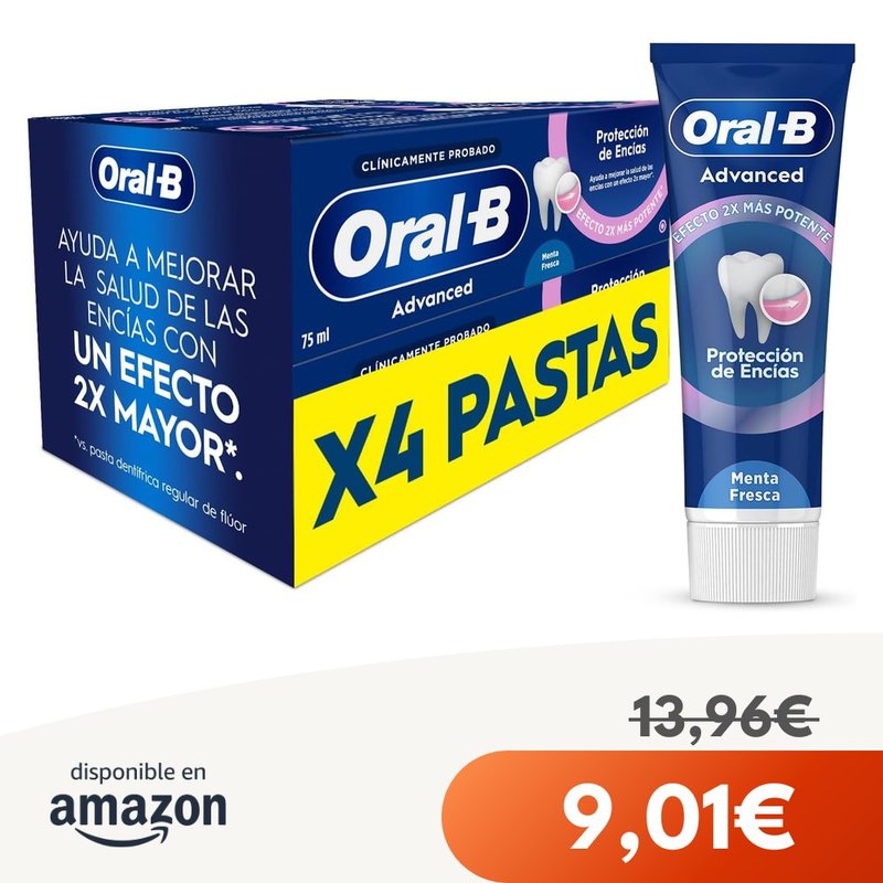Oral-B Protección Encías Pasta Dientes 4x75 ml