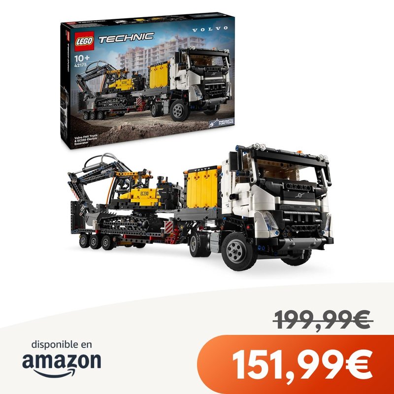 LEGO Camión FMX y Excavadora EC230 Volvo 42175