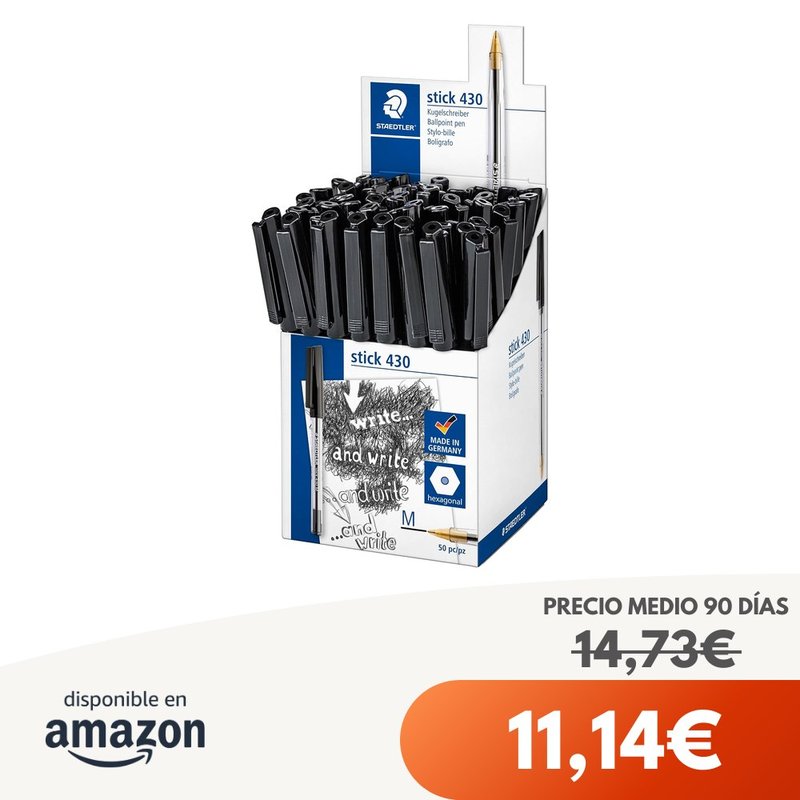 Bolígrafo Staedtler Stick 430 M
