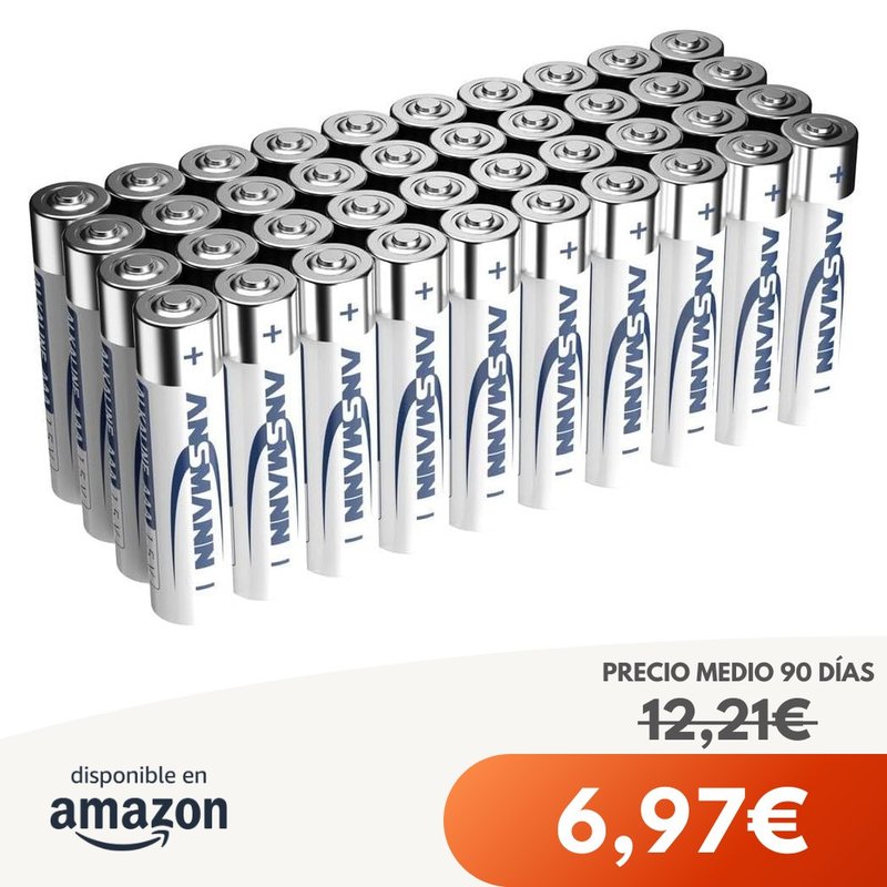 Ansmann Pilas AAA Pack 40 Lote alcalinas