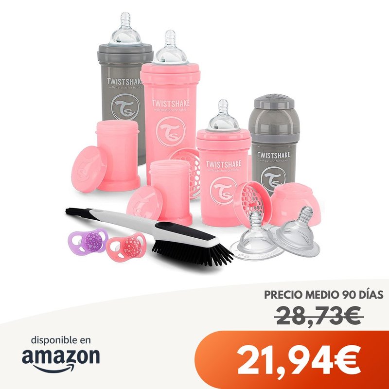 Twistshake Kit Biberones 9 st, 2x Chupetes