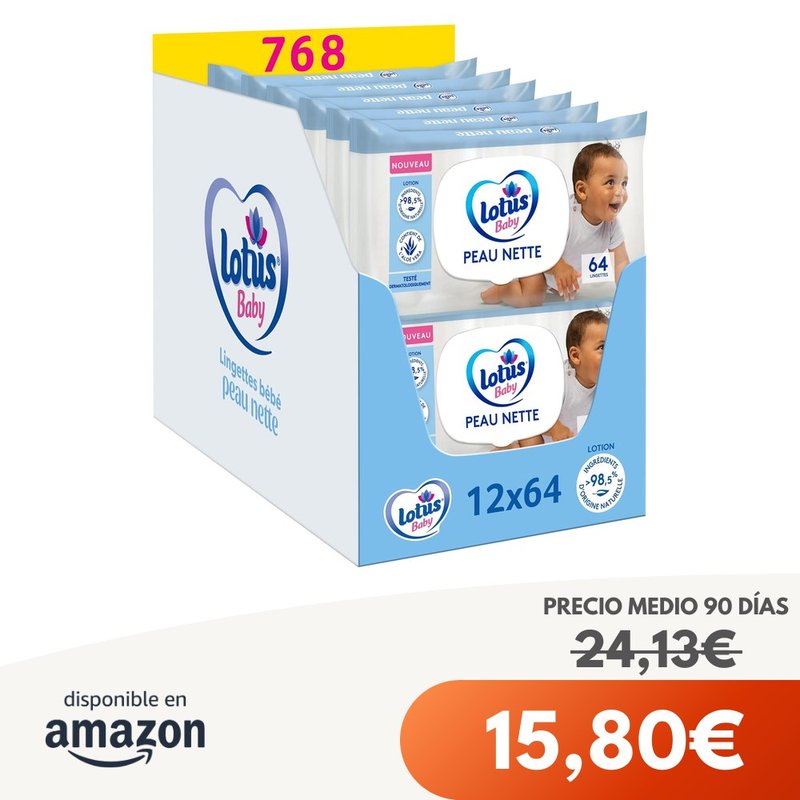 Lotus Baby Toallitas para bebé 768 unidades