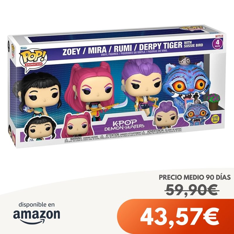 Funko POP Netflix KPOP Demon Hunters 4 Paquete