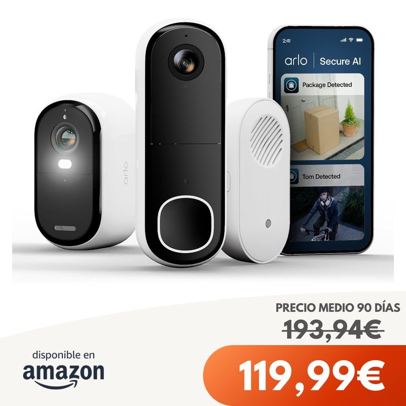 Arlo Essential 3 Cámara WiFi 2K Exterior
