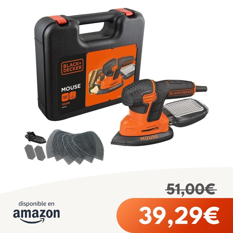 Lijadora Black+Decker 120W KA2500K
