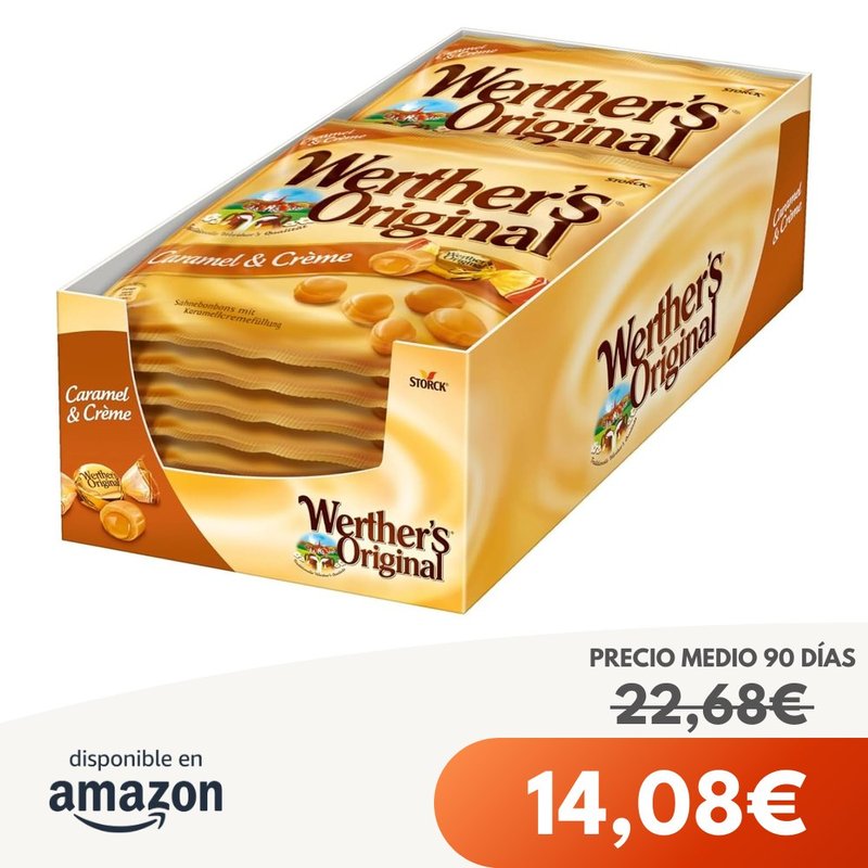 Werther's Original Relleno Caramelo 15 Bolsas x 135 g