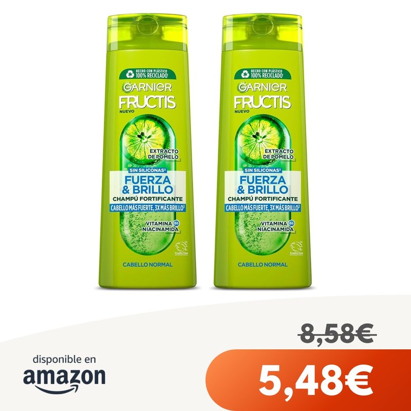 Garnier Fructis Champú Fuerza & Brillo 380ml