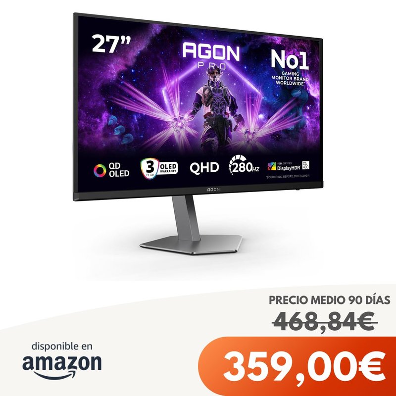 Monitor AOC OLED QHD 27" 280Hz 0.03ms GtG HDR400
