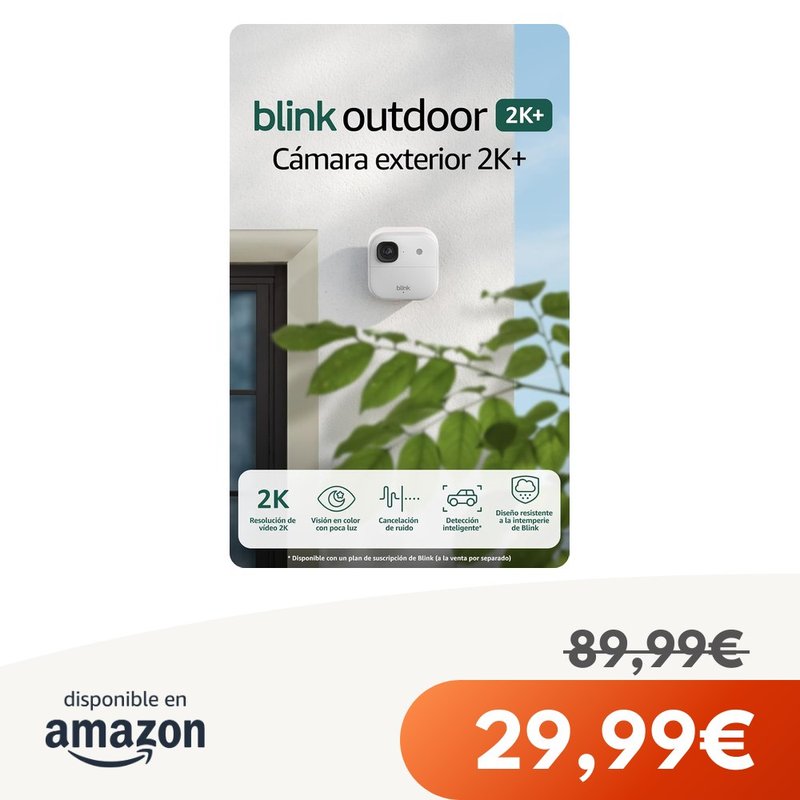 Cámara exterior Blink 2K+
