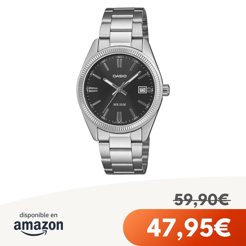 Reloj analógico de cuarzo unisex Casio
