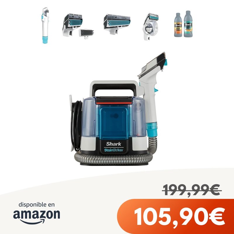 Shark Limpiador Quitamanchas 450W 5 Accesorios