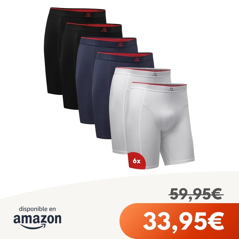 DANISH ENDURANCE Calzoncillos Boxer Bambú Pack 3+6