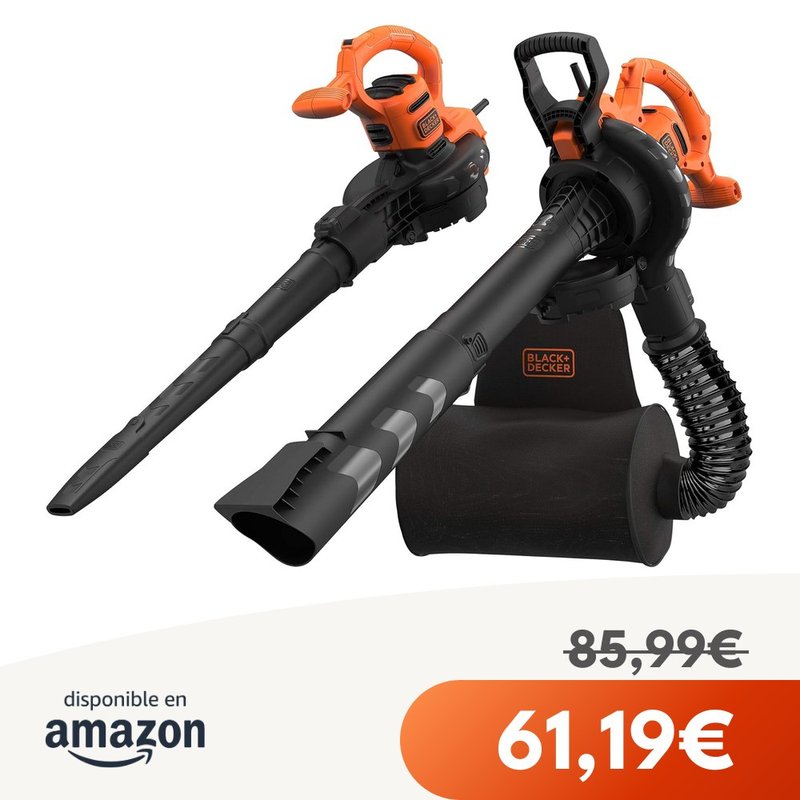 Black+Decker Soplador Aspirador y Triturador 2.900W