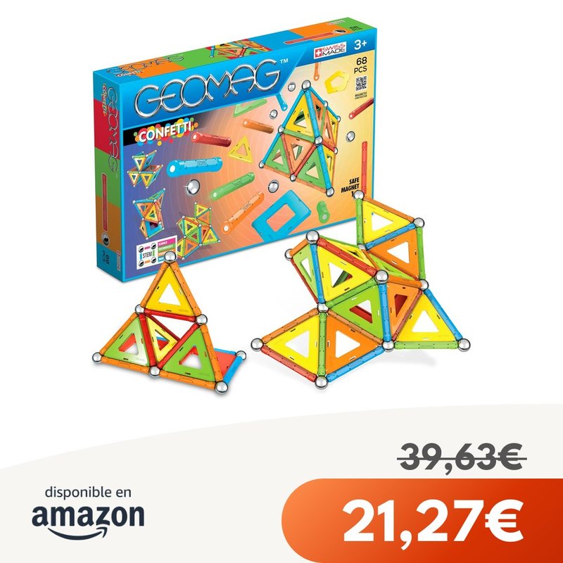 Geomag Confetti 68 Piezas - Bloques Magnéticos