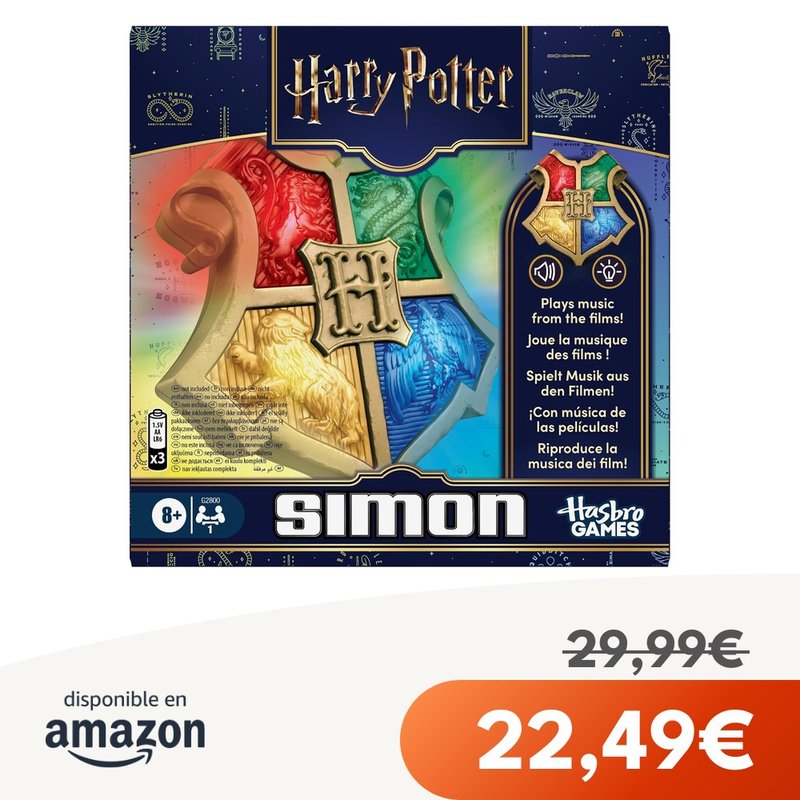 Hasbro Juego Simon Hogwarts luces sonido