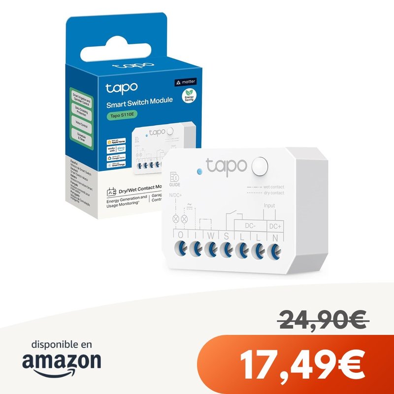 Tapo S110E interruptor inteligente WiFi+Bluetooth
