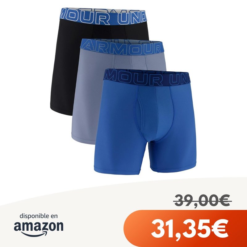 Under Armour Pack 3 Bóxers 15 cm Transpirable Humedad