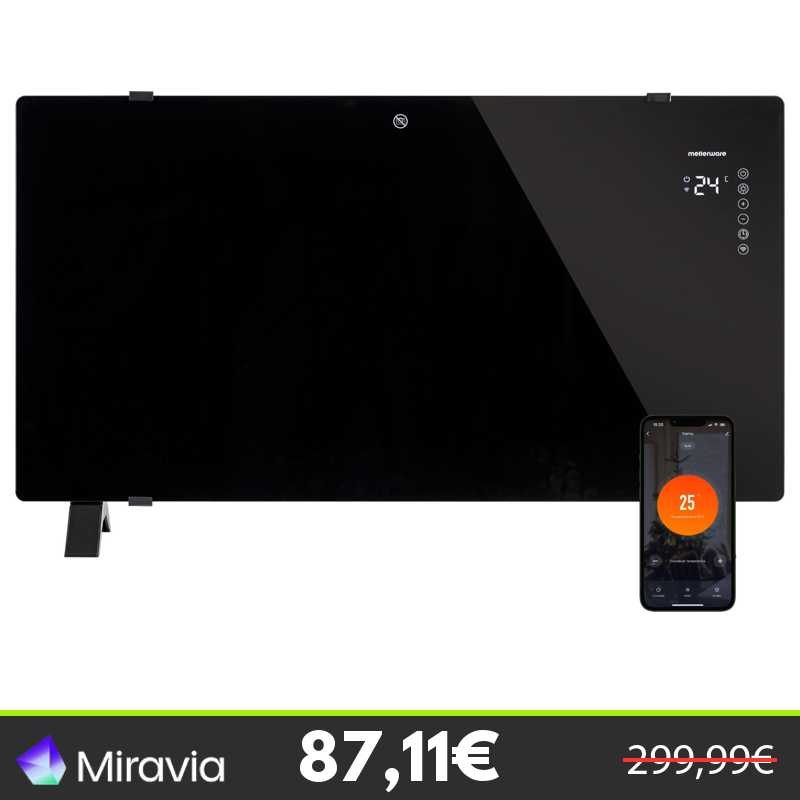 Mellerware Convector Eléctrico WIFI Cristal Warmy 2000W