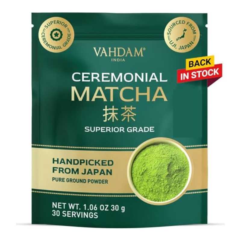 VAHDAM Matcha Ceremonial En Polvo 30g De Uji, Japón