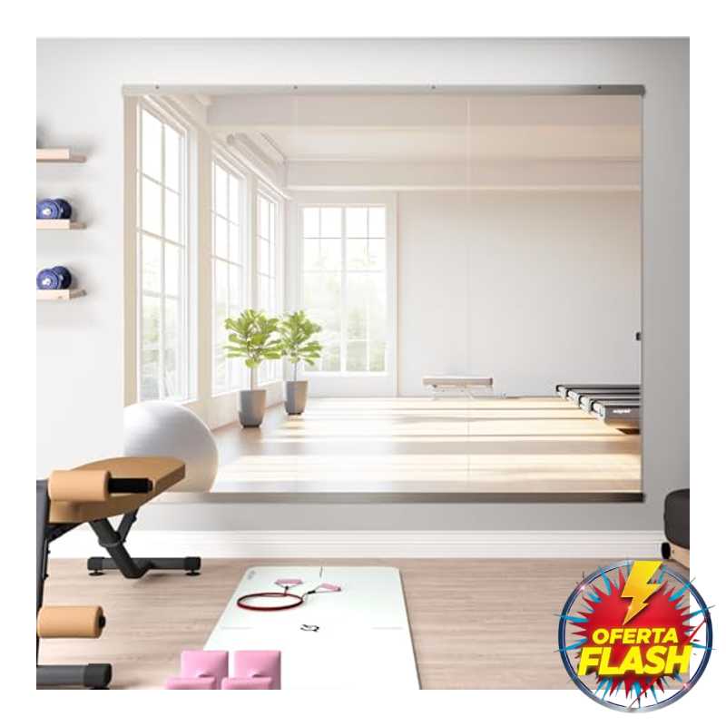 NEUWEABY Espejo para Gimnasio 3 piezas 144,5 x 60 cm