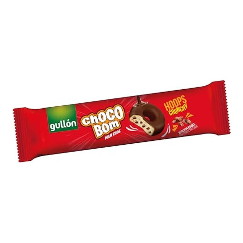 Galletas Choco Bom Hoops Chocolate con Leche 128g