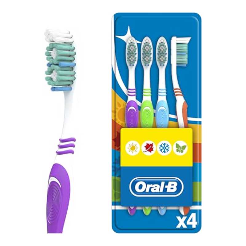 Oral-B Cepillo Shiny Clean Medium 4 Unidades