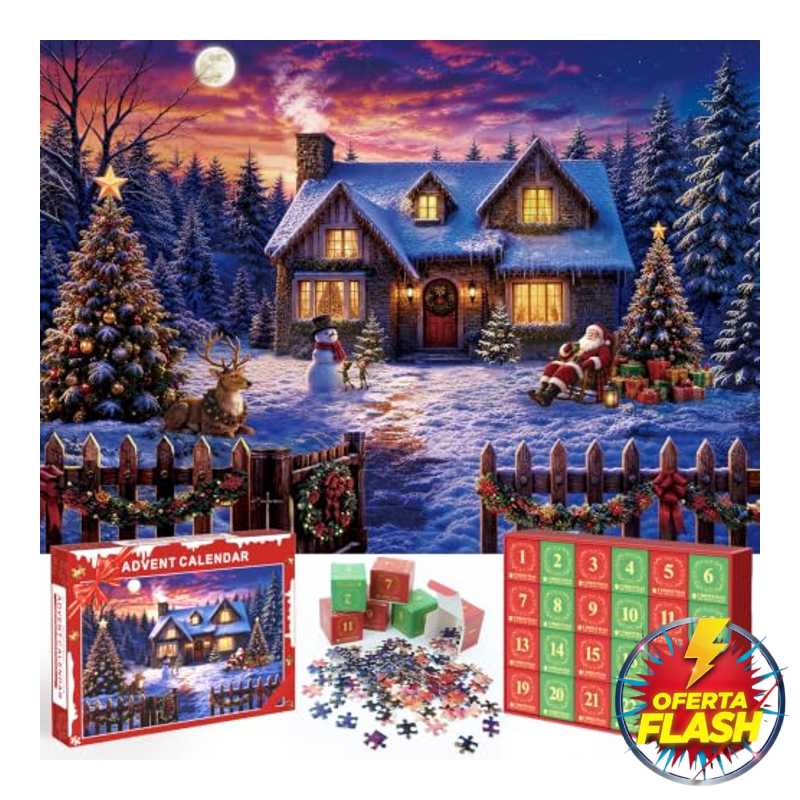 Calendario de Adviento 2026 Puzzle Navidad 1008 Piezas